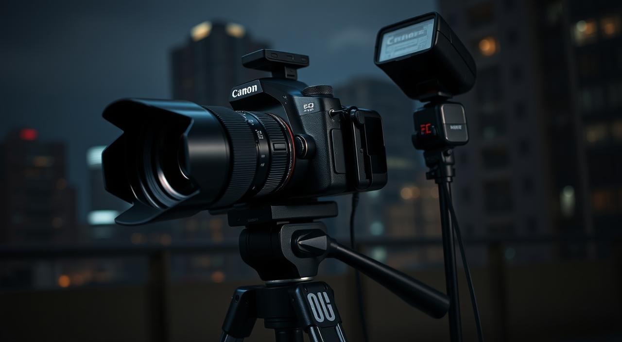 equipamento fotografia noturna