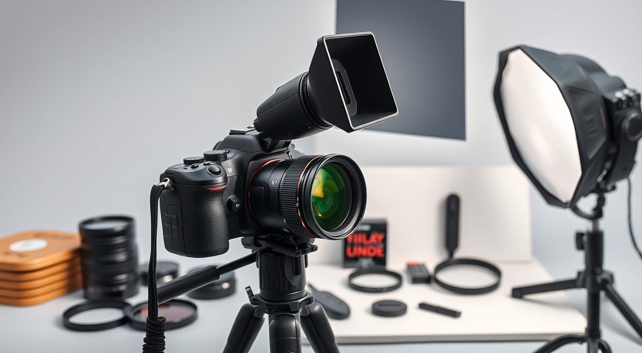 equipamento fotográfico para dias nublados