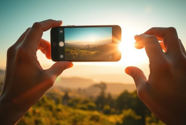 fotografia ao ar livre com celular