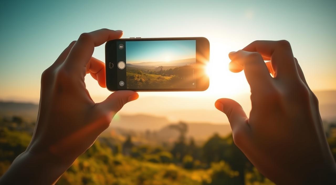 fotografia ao ar livre com celular